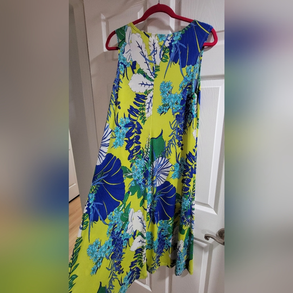 Vibrant sleeveless dress by ATTITUDES by Renee. US size MP. - Picture 5 of 5